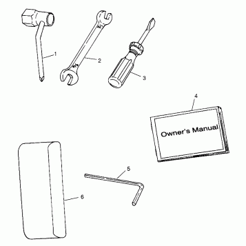 TOOL KIT HURRICANE B974473 and Intl. HURRICANE I974473 (4941044104B012)