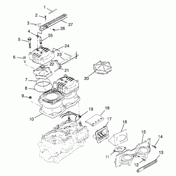 CYLINDER & MANIFOLD HURRICANE B974473 and Intl. HURRICANE I974473 (4941044104C001)
