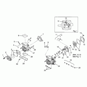 CARBURETOR HURRICANE B974473 and Intl. HURRICANE I974473 (4941044104C003)