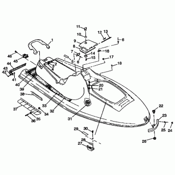 HULL and BODY SLT 700 B974572 (4941124112A005)