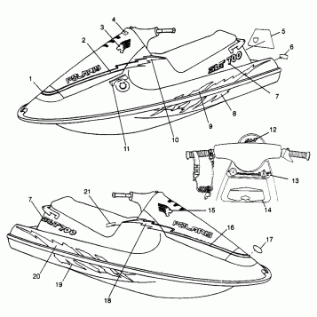DECALS SLT 700 B974572 (4941124112A007)