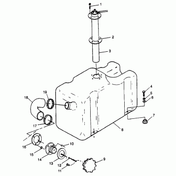 FUEL TANK SLT 700 B974572 (4941124112A009)