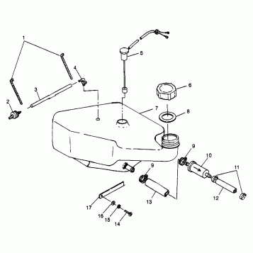 OIL TANK SLT 700 B974572 (4941124112A012)