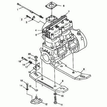 ENGINE MOUNTING SLT 700 B974572 (4941124112B001)