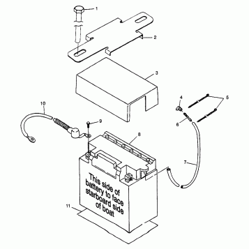 BATTERY BOX SLT 700 B974572 (4941124112B006)