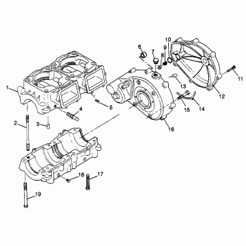 CRANKCASE SLT 700 B974572 (4941124112B013)