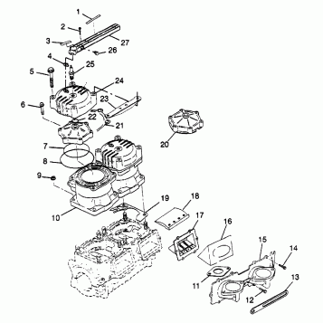 CYLINDER & MANIFOLD SLT 700 B974572 (4941124112B014)