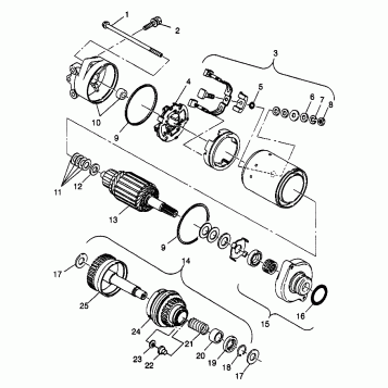 STARTING MOTOR SLT 700 B974572 (4941124112C006)