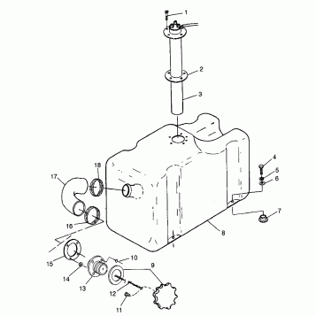 FUEL TANK SLT 780 B974588 (4941174117A009)