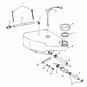 OIL TANK SLT 780 B974588 (4941174117A012)