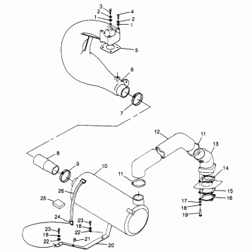 EXHAUST SYSTEM SLT 780 B974588 (4941174117B004)