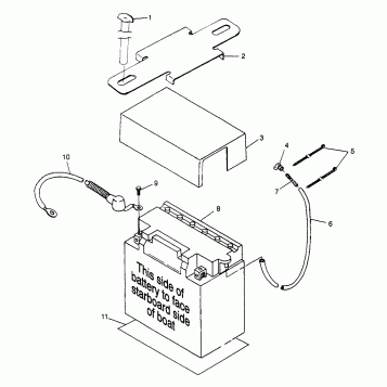 BATTERY BOX SLT 780 B974588 (4941174117B005)