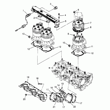 CYLINDER & MANIFOLD SLT 780 B974588 (4941174117B014)
