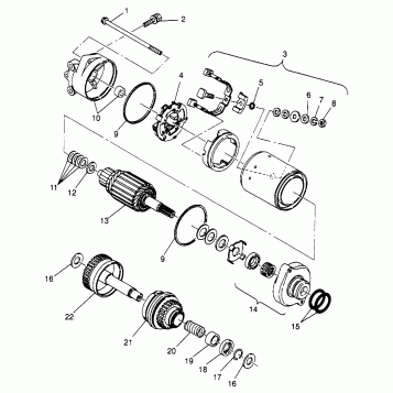 STARTING MOTOR SLT 780 B974588 (4941174117C006)