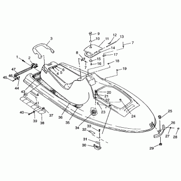 HULL and BODY SLTX B974590 and INTL. SLTX I974590 (4941214121A005)
