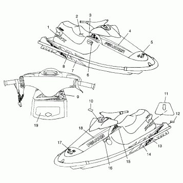 DECALS SLTX B974590 and INTL. SLTX I974590 (4941214121A007)