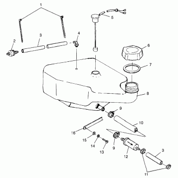OIL TANK SLTX B974590 and INTL. SLTX I974590 (4941214121A012)