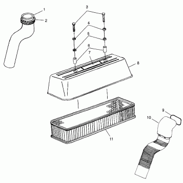 AIR INTAKE SLTX B974590 and INTL. SLTX I974590 (4941214121B007)