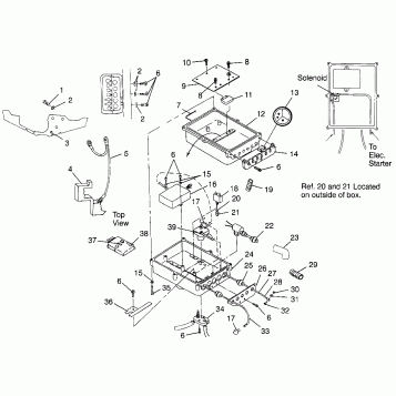ELECTRICAL BOX SLTX B974590 and INTL. SLTX I974590 (4941214121B009)