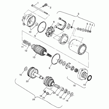 STARTING MOTOR SLTX B974590 and INTL. SLTX I974590 (4941214121C006)