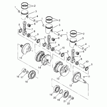 CRANKSHAFT & PISTON - B974978 (4941254125c004)