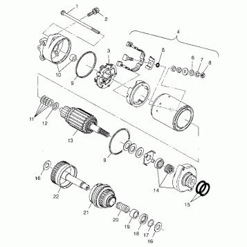 STARTING MOTOR - B974978 (4941254125c009)