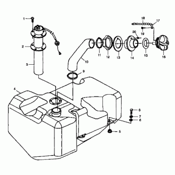 FUEL TANK - B984690 (4945114511a010)