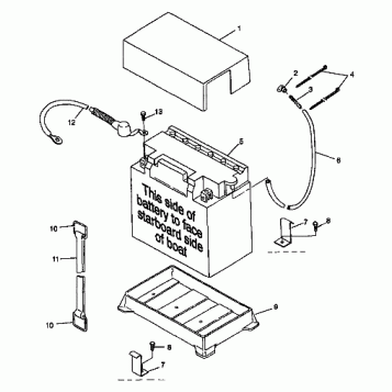BATTERY BOX - I984690 (4945114511b007)