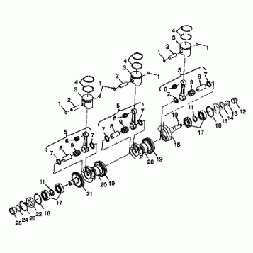 CRANKSHAFT & PISTON - B984690 (4945114511c003)