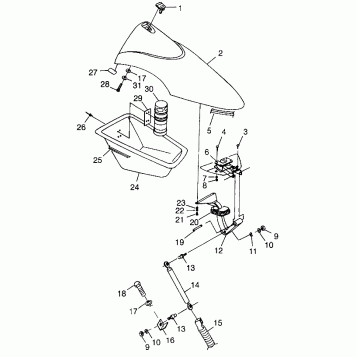FRONT STORAGE COMPARTMENT - I984673 (4945164516a009)
