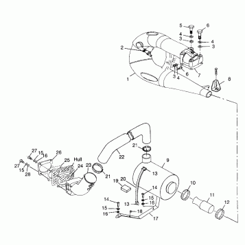 EXHAUST SYSTEM - B984673 (4945164516b006)
