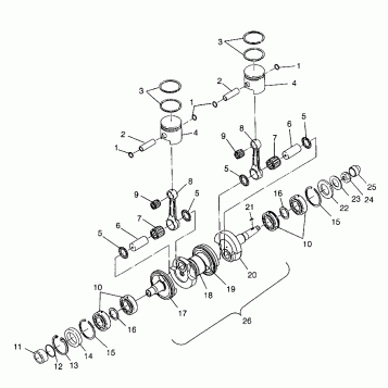 CRANKSHAFT & PISTON - I984673 (4945164516C005)