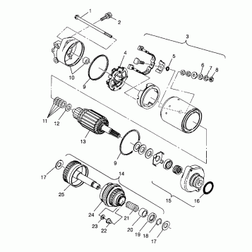 STARTING MOTOR - I984673 (4945164516c008)