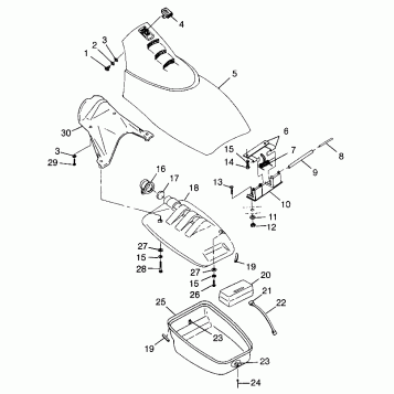 FRONT STORAGE COMPARTMENT - I984978 (4945834583a008)