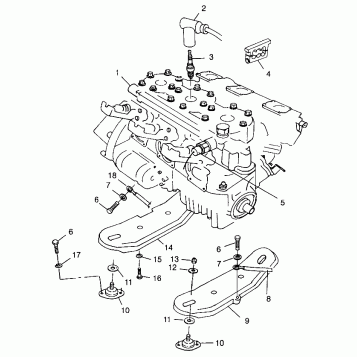 ENGINE MOUNTING - B984978 (4945834583b001)