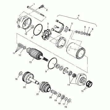 STARTING MOTOR - B984978 (4945834583c009)