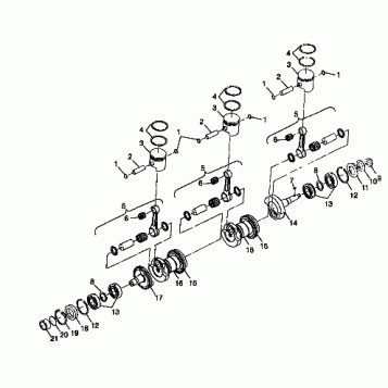 CRANKSHAFT & PISTON - B984590 (4946314631c003)