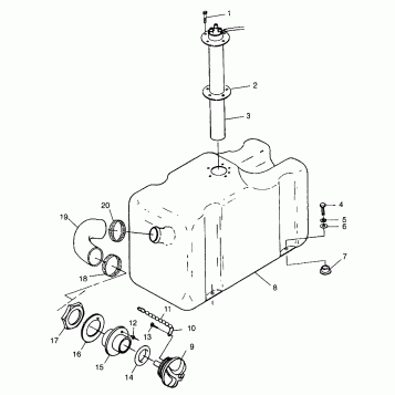 FUEL TANK - B984573 (4946554655a009)
