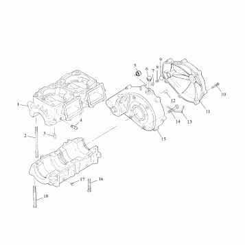CRANKCASE - B994673 (4951335133c001)