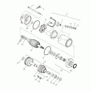 STARTING MOTOR - I994673 (4951335133c007)