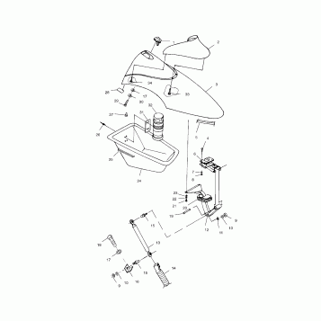 FRONT STORAGE COMPARTMENT - I994690 (4951365136a008)