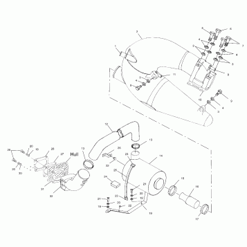 EXHAUST SYSTEM - I994690 (4951365136b006)