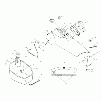 FRONT STORAGE COMPARTMENT - I994573 (4951395139a008)