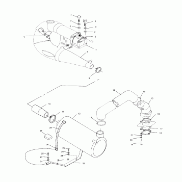 EXHAUST SYSTEM - B994573 (4951395139b005)