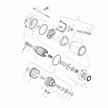 STARTING MOTOR - B994573 (4951395139c006)