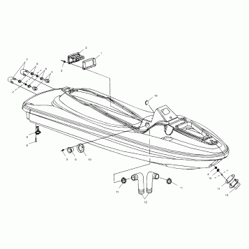 HULL and BODY - B995095 (4951455145A009)