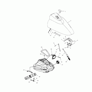 FRONT STORAGE COMPARTMENT - B995095 (4951455145A010)