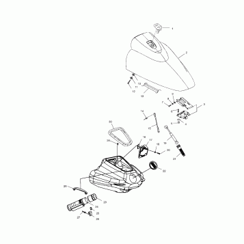 FRONT STORAGE COMPARTMENT - B995094 (4951485148A010)