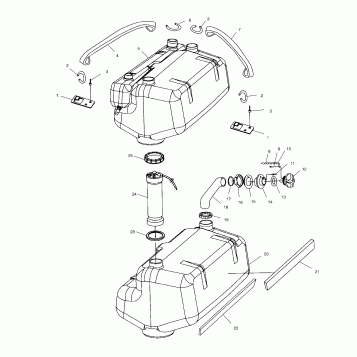 FUEL TANK - B995094 (4951485148A012)