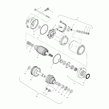 STARTING MOTOR - W005199I (4955825582C012)